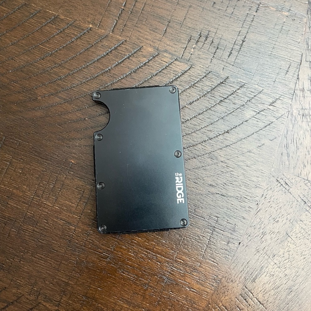 Black Ridge wallet with money clip